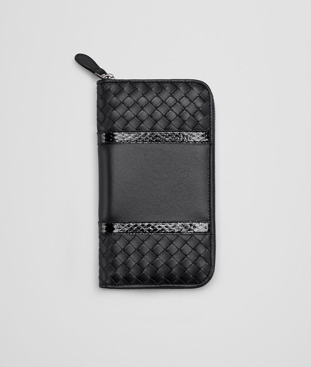 BOTTEGA VENETA PORTEMONNAIE MIT ZIP AUS INTRECCIATO NAPPA IN NERO MIT AYERS-DETAILS Portemonnaie mit Zip D fp