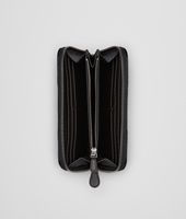 Bottega Veneta® NERO INTRECCIATO NAPPA AYERS ZIP AROUND WALLET Bottega Veneta® NERO INTRECCIATO NAPPA AYERS ZIP AROUND WALLET