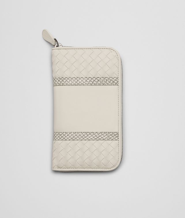 BOTTEGA VENETA PORTAFOGLIO MIST IN NAPPA INTRECCIATA E AYERS CON ZIP Portafoglio con Zip D fp