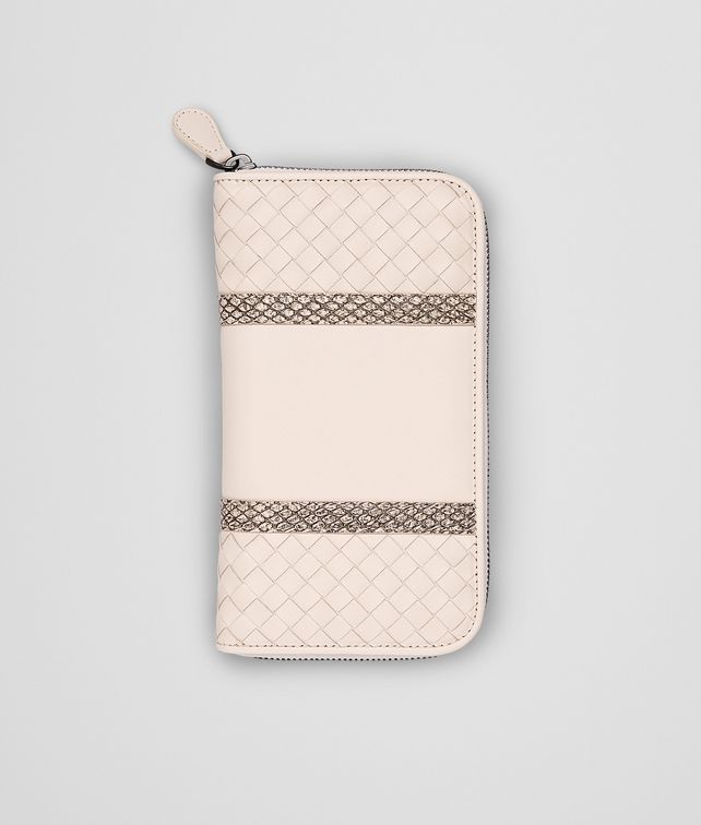 BOTTEGA VENETA PALE INTRECCIATO NAPPA AYERS ZIP AROUND WALLET Zip Around Wallet D fp