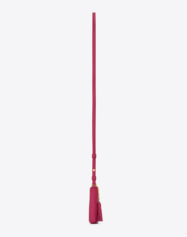 SAINT LAURENT Monogram Crossbody Phone Pouch In Lipstick Fuchsia ...  