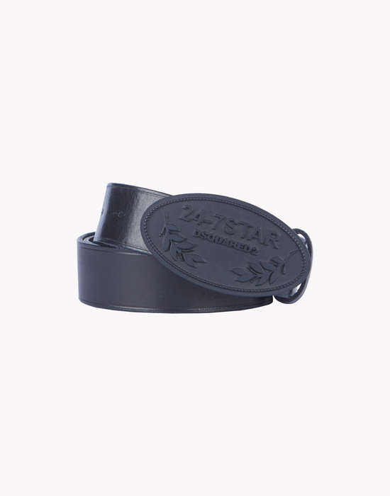 leather 24-7 star buckle belt  belts Man Dsquared2