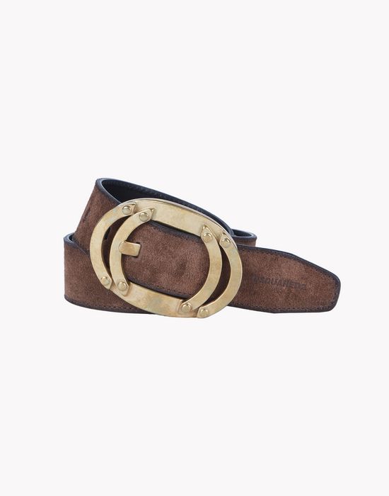 leather bronze buckle belt belts Man Dsquared2