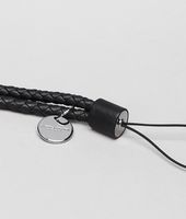Bottega Veneta® Nero Intrecciato Nappa Cell Phone Strap Bottega Veneta® Nero Intrecciato Nappa Cell Phone Strap