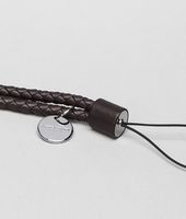 Bottega Veneta® Ebano Intrecciato Nappa Cell Phone Strap Bottega Veneta® Ebano Intrecciato Nappa Cell Phone Strap