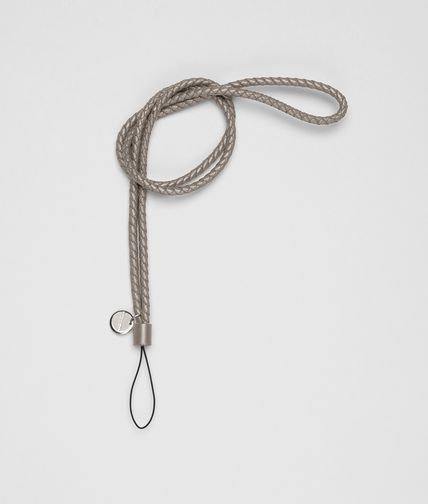 BOTTEGA VENETA - Fume Intrecciato Nappa Cell Phone Strap