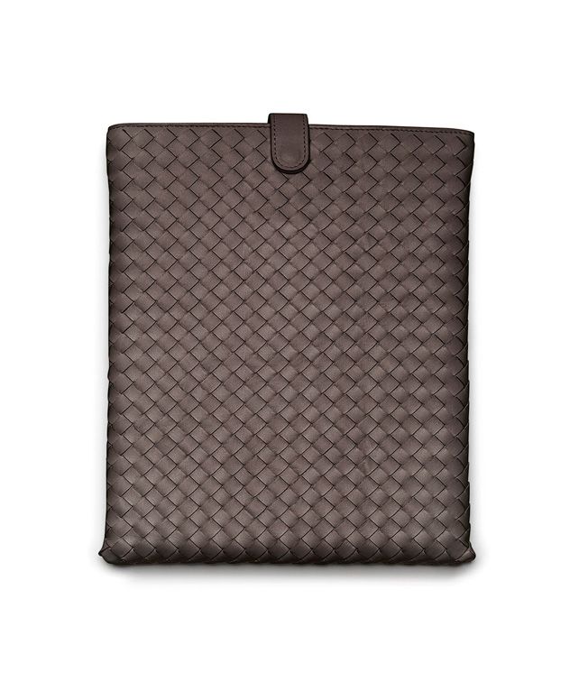 BOTTEGA VENETA IPAD CASE IN EBANO INTRECCIATO NAPPA Other Leather Accessory E fp
