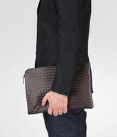 Bottega Veneta® Ebano Intrecciato VN Document Case Bottega Veneta® Ebano Intrecciato VN Document Case