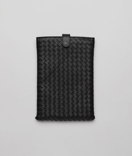 BOTTEGA VENETA - Nero Intrecciato Nappa Mini Ipad Case