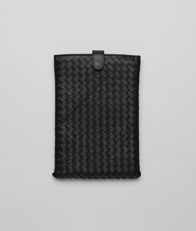 BOTTEGA VENETA Nero Intrecciato Nappa Mini Ipad Case Other Leather Accessory E fp