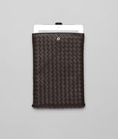 Bottega Veneta® Ebano Intrecciato Nappa Mini Ipad Case Bottega Veneta® Ebano Intrecciato Nappa Mini Ipad Case