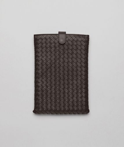 BOTTEGA VENETA - Ebano Intrecciato Nappa Mini Ipad Case