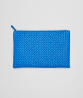 Bottega Veneta® PORTA DOCUMENTI SIGNAL BLUE IN NAPPA INTRECCIATA Bottega Veneta® PORTA DOCUMENTI SIGNAL BLUE IN NAPPA INTRECCIATA