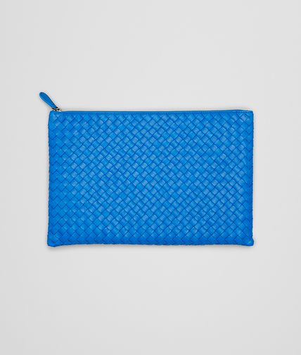 BOTTEGA VENETA - Signal Blue Intrecciato Nappa Document Case