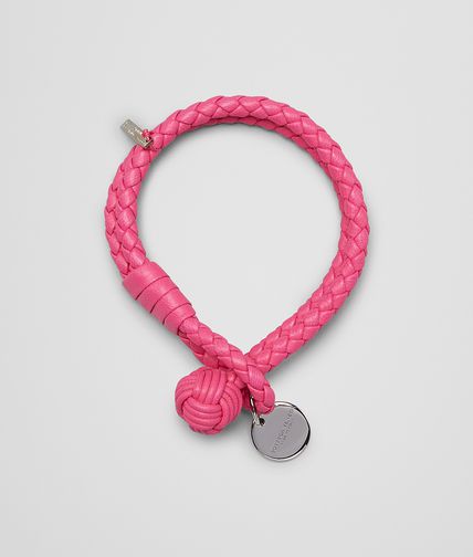 BOTTEGA VENETA - Rosa Shock Intrecciato Nappa Bracelet