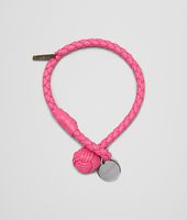 Bottega Veneta® ROSA SHOCK INTRECCIATO NAPPA BRACELET Bottega Veneta® ROSA SHOCK INTRECCIATO NAPPA BRACELET
