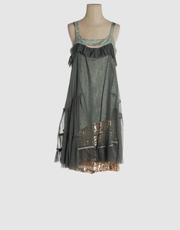 MARC BY MARC JACOBS Women - Dresses - 3/4 length dress MARC BY MARC JACOBS on YOOX :  chiffon yoox sequins gold