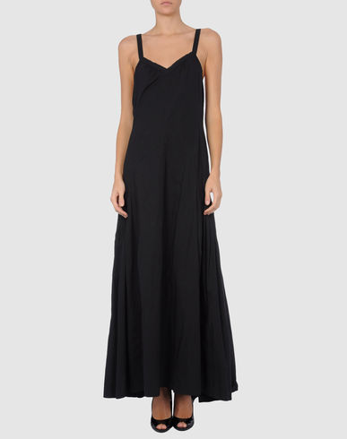 dries van noten long dress in black