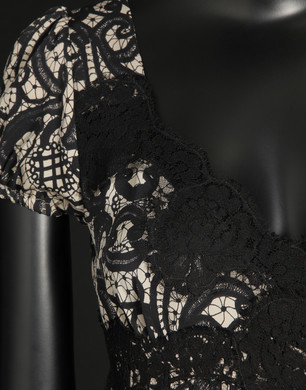 Abito effetto lingerie in seta - Vestiti corti - Dolce&Gabbana - Estate 2014 Abito effetto lingerie in seta - Vestiti corti - Dolce&Gabbana - Estate 2014