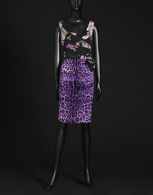 Draped shift dress - Short dresses - Dolce&Gabbana - Summer 2014 Draped shift dress - Short dresses - Dolce&Gabbana - Summer 2014