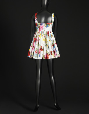 stretch popeline dress - Short dresses - Dolce&Gabbana - Summer 2015 stretch popeline dress - Short dresses - Dolce&Gabbana - Summer 2015