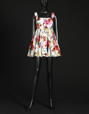 stretch popeline dress - Short dresses - Dolce&Gabbana - Summer 2014 stretch popeline dress - Short dresses - Dolce&Gabbana - Summer 2014