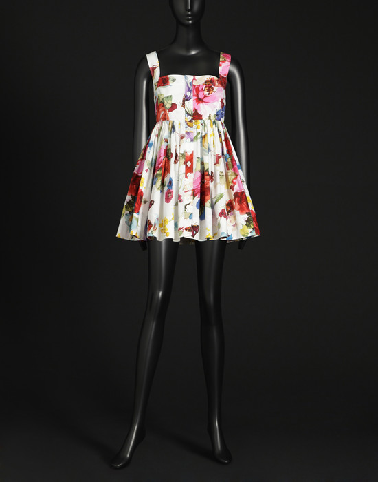 stretch popeline dress - Short dresses - Dolce&Gabbana - Summer 2014 stretch popeline dress - Short dresses - Dolce&Gabbana - Summer 2014