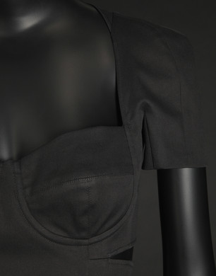 Abito corto in gabardina stretch - Vestiti corti - Dolce&Gabbana - Estate 2015 Abito corto in gabardina stretch - Vestiti corti - Dolce&Gabbana - Estate 2015