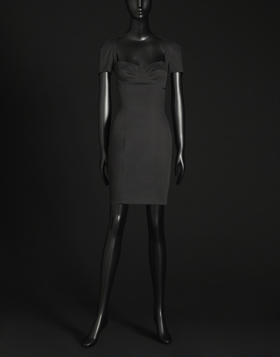 Abito corto in gabardina stretch - Vestiti corti - Dolce&Gabbana - Estate 2014 Abito corto in gabardina stretch - Vestiti corti - Dolce&Gabbana - Estate 2014