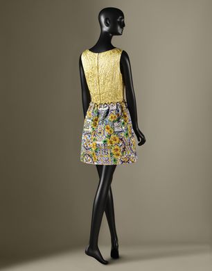 ABITO CORTO MIX AND MATCH - Vestiti corti - Dolce&Gabbana - Inverno 2014 ABITO CORTO MIX AND MATCH - Vestiti corti - Dolce&Gabbana - Inverno 2014