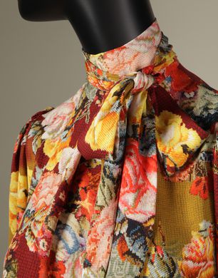 ABITO CORTO STAMPA MEZZO PUNTO - Vestiti corti - Dolce&Gabbana - Inverno 2014 ABITO CORTO STAMPA MEZZO PUNTO - Vestiti corti - Dolce&Gabbana - Inverno 2014