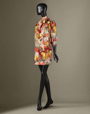 ABITO CORTO STAMPA MEZZO PUNTO - Vestiti corti - Dolce&Gabbana - Inverno 2014 ABITO CORTO STAMPA MEZZO PUNTO - Vestiti corti - Dolce&Gabbana - Inverno 2014