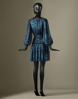 LEOPARD PRINT MINI DRESS - Short dresses - Dolce&Gabbana - Winter 2014 LEOPARD PRINT MINI DRESS - Short dresses - Dolce&Gabbana - Winter 2014