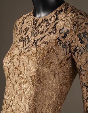 MIDI LACE DRESS - 3/4 length dresses - Dolce&Gabbana - Winter 2014 MIDI LACE DRESS - 3/4 length dresses - Dolce&Gabbana - Winter 2014