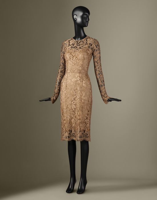 MIDI LACE DRESS - 3/4 length dresses - Dolce&Gabbana - Winter 2014 MIDI LACE DRESS - 3/4 length dresses - Dolce&Gabbana - Winter 2014