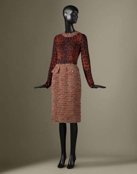 ABITO LONGUETTE MIX AND MATCH - Vestiti longuette - Dolce&Gabbana - Inverno 2014 ABITO LONGUETTE MIX AND MATCH - Vestiti longuette - Dolce&Gabbana - Inverno 2014