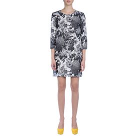 STELLA McCARTNEY, Midi, Black Toile De Jouy Print Anemone Dress 