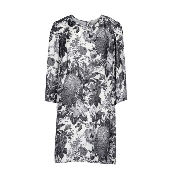Stella McCartney, Black Toile De Jouy Print Anemone Dress 