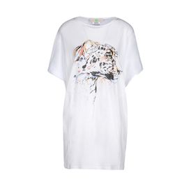 STELLA McCARTNEY, Mini, Organic Cotton Leopard Head Print Dress