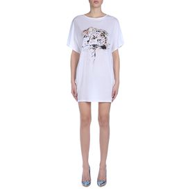 STELLA McCARTNEY, Mini, Organic Cotton Leopard Head Print Dress