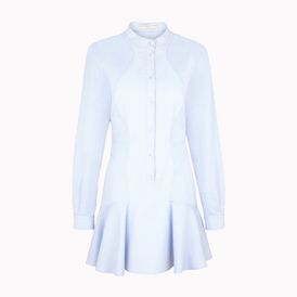 STELLA McCARTNEY, Mini, Light Blue Paneled Shirt Dress