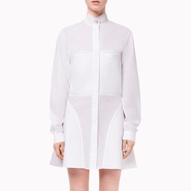 STELLA McCARTNEY, Mini, White Washed Poplin Susanna Dress
