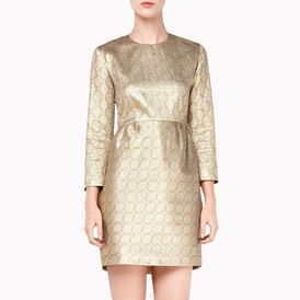 STELLA McCARTNEY, Gown, Gold Silk Lurex Ruiz Dress