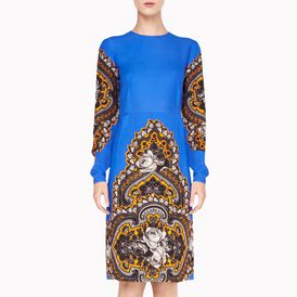 STELLA McCARTNEY, Knee Length,  Ornate Floral Print Barnes Dress
