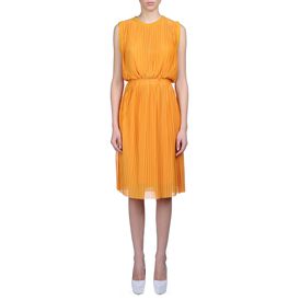 STELLA McCARTNEY, Midi, Pleated Sleeveless Jersey Dress 