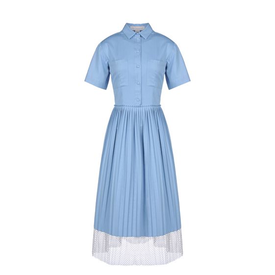 Stella McCartney, Blue Shadow Organic Herringbone Pimlico Dress