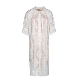 STELLA McCARTNEY, Midi, Off-White Cotton Lace Gerrard Dress