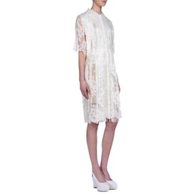 STELLA McCARTNEY, Midi, Off-White Cotton Lace Gerrard Dress