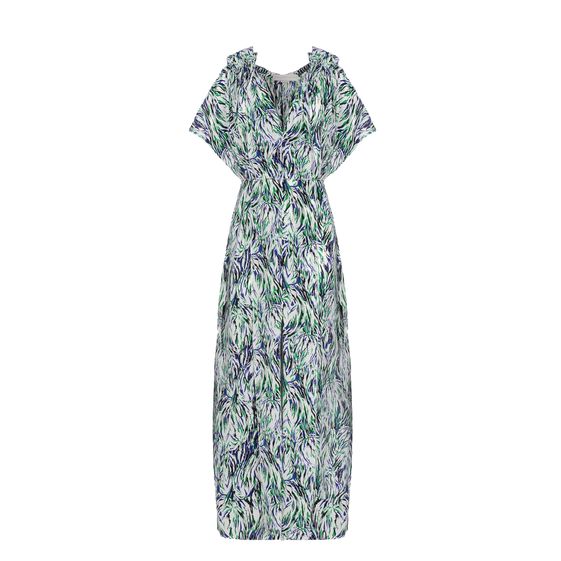 Stella McCartney, Abito Hayward Stampa Astratta Fluo