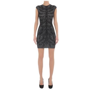 ALEXANDER MCQUEEN, Mini Dress, Dragonfly Spine Lace Cap-Sleeve Mini-Dress 